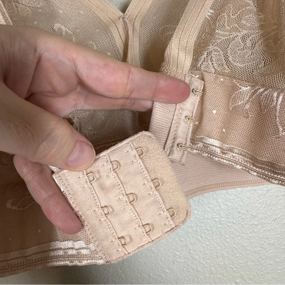 Wacoal 810340 Net Effect Soft Cup Bra Bralette Wire Free Women’s 36 Nude Tan - Picture 3 of 5